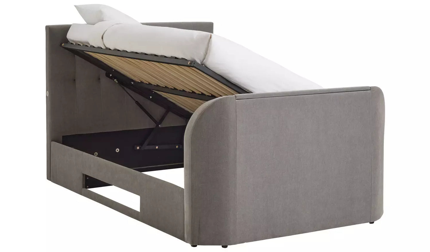 Bentley Kingsize 2.1 Sound TV Ottoman Bed - Grey